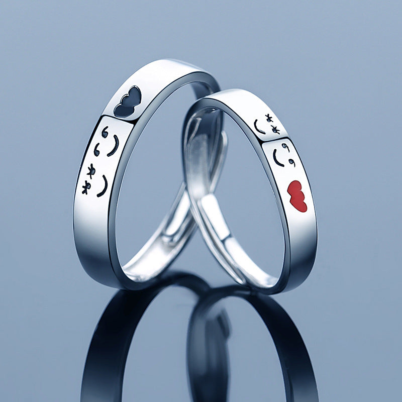 Silver Boys And Girls Wedding Customized Rings Valentine&